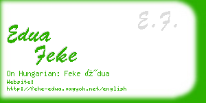 edua feke business card